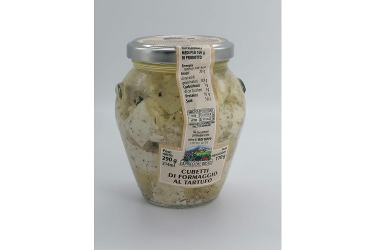 Cubetti di formaggio al tartufo