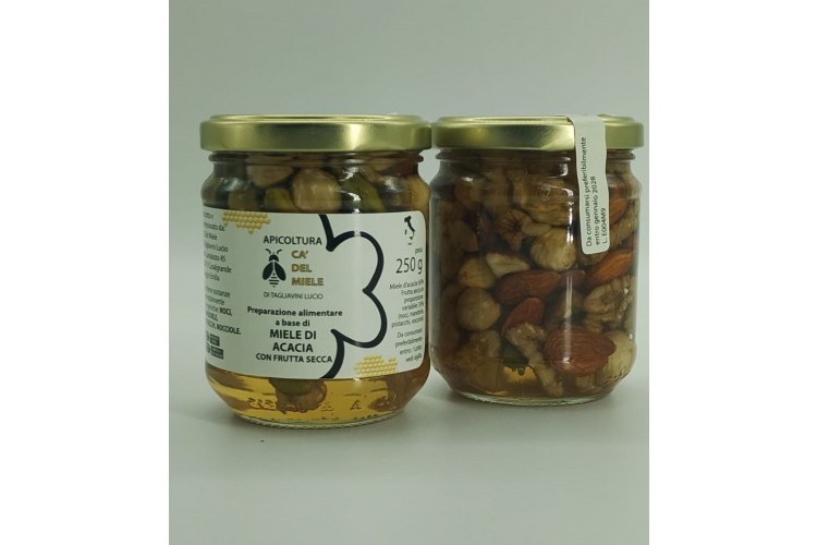 Miele Acacia e frutta secca 250g